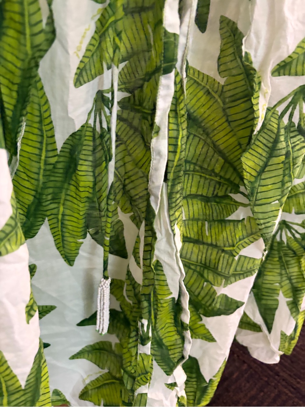 FARM Rio Tropical Banana Leaf Maxi Dress / Cover-Up – Never Worn – Size M - Picture 3 of 8